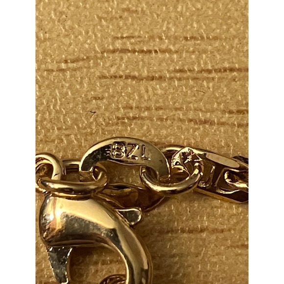 Gold Tone Mano Figa Bracelet Black Red Beads Protection Charm 5.5 Inch - Picture 4 of 6